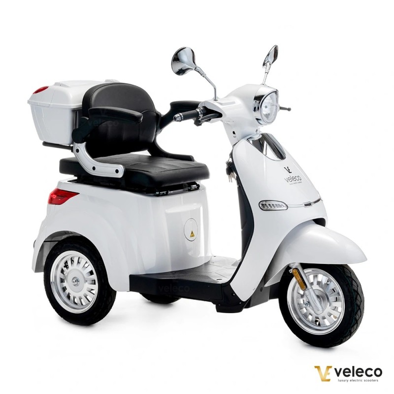 Veleco CRISTAL : scooter de mobilité 3 roues avec éclairage LED complet