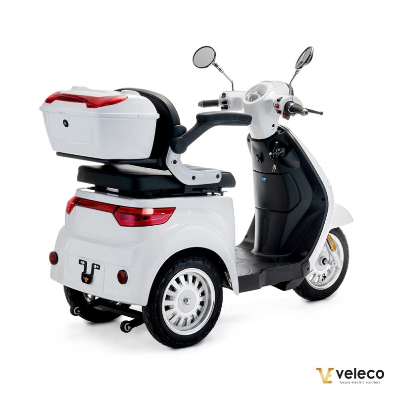 Veleco CRISTAL : scooter de mobilité 3 roues avec éclairage LED complet