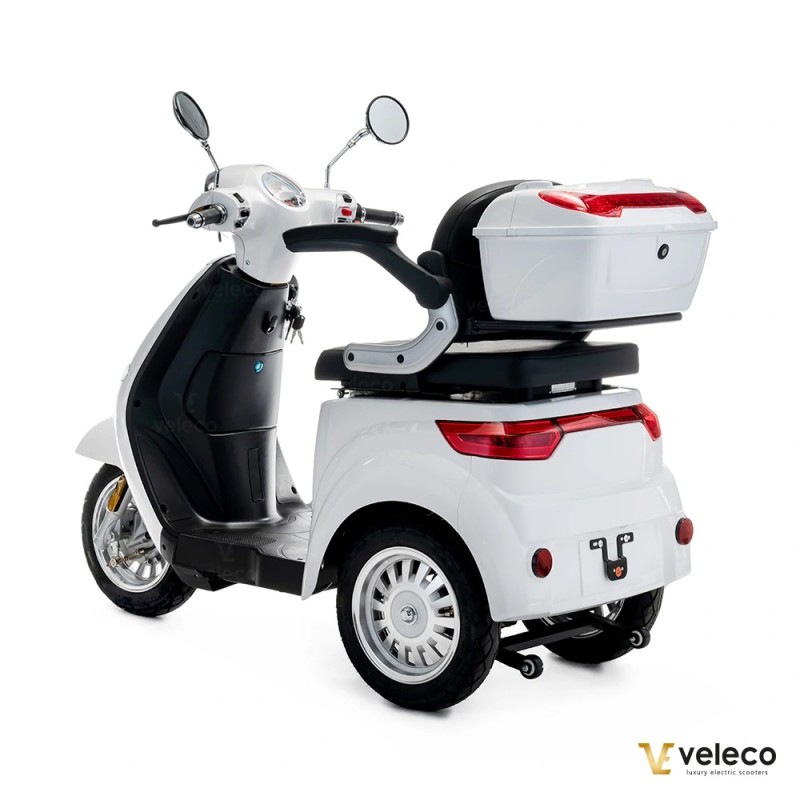 Veleco CRISTAL : scooter de mobilité 3 roues avec éclairage LED complet