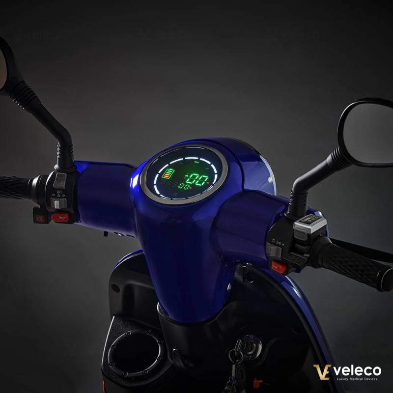 Veleco TURRIS : scooter de mobilité trike avec éclairage LED