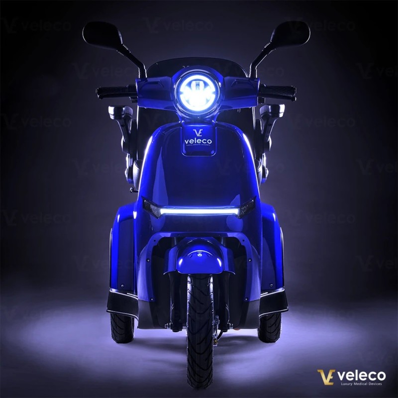 Veleco TURRIS : scooter de mobilité trike avec éclairage LED
