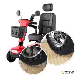 Pneus pleins Veleco pour scooter pour personnes à mobilité réduite JUMPY – lot de 4 pièces