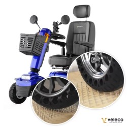 Veleco solid tyres pour scooter PMR LOOPER – jeu de 4 pièces